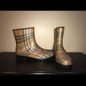 Burberry Rain Boots.